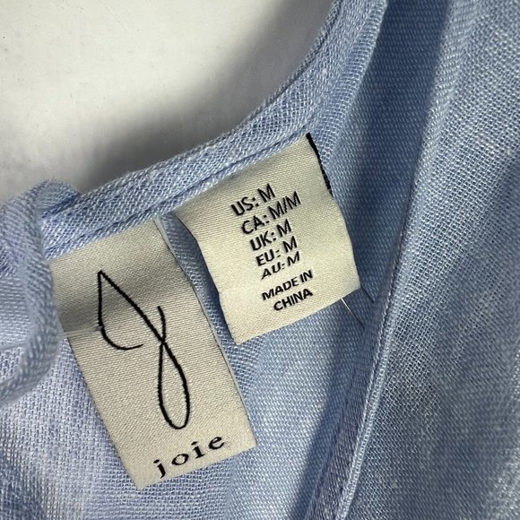 Joie Linen Blend Sleeveless Swim Cover.Blue Size M- worn once-a little big on me - Picture 7 of 14